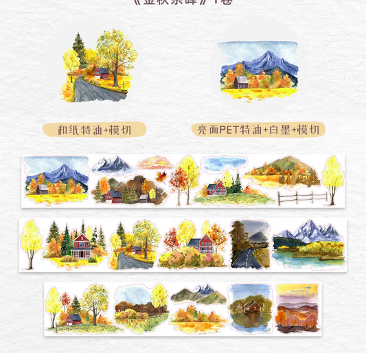 1771 - Autumn Landscape Precut 6x100cm Glossy PET Tape