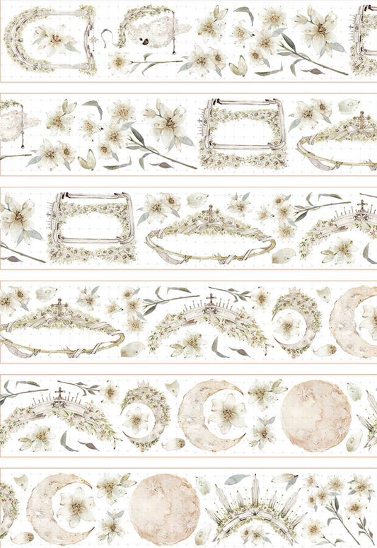 2224 - 7x100cm Holographic Silver PET Tape