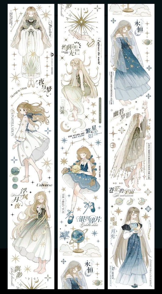 3267-StudioVI Studio-6x100cm Silver Shell Luster PET Tape