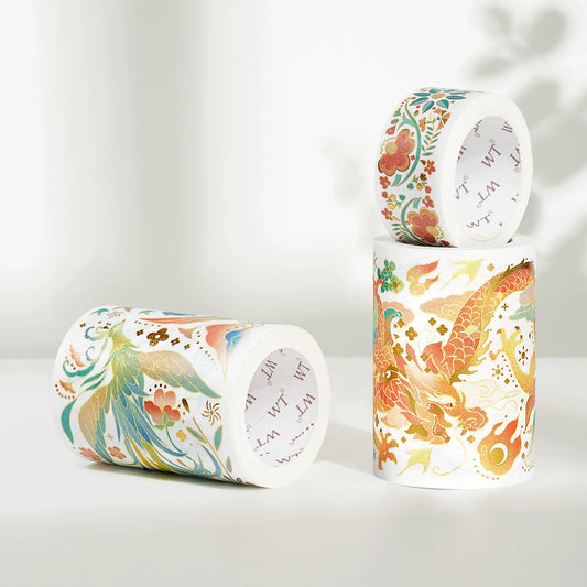 3016-WT Studio-6.5x76cm Gold Foil Stamping PET Tape