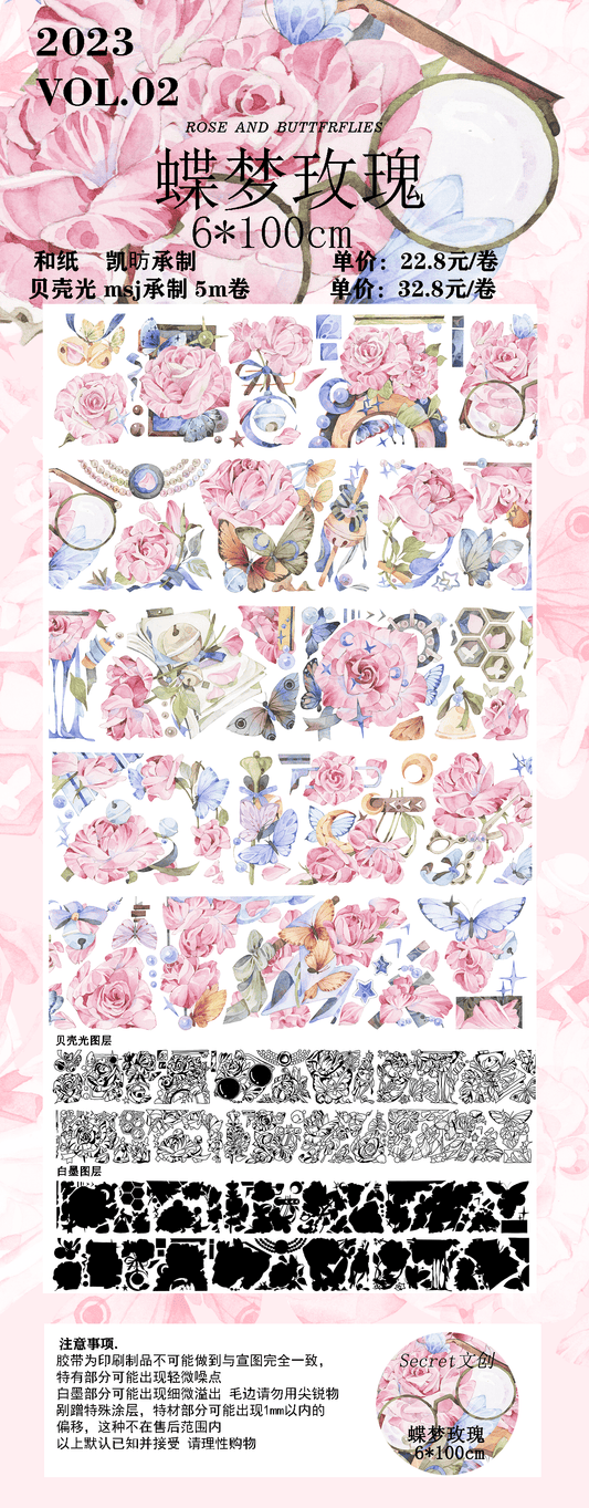 3078 - 6x100cm Shell Luster PET Tape