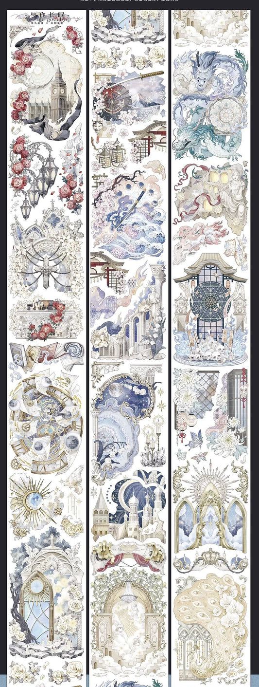 2885-NINTH FAIRWAY Studio-7.5x175cm Gold Shell Luster PET Tape