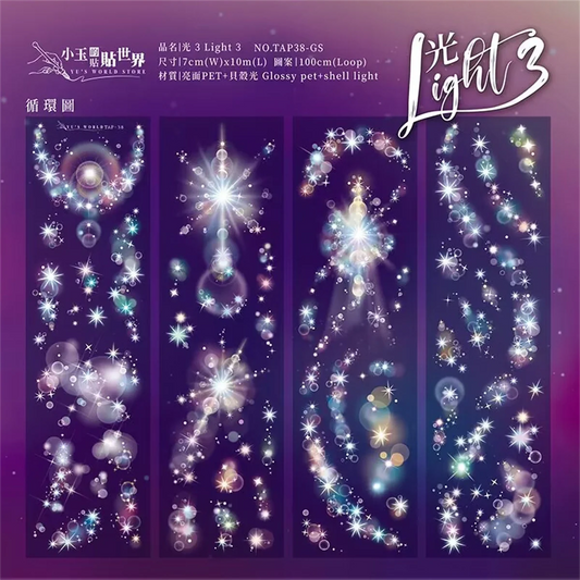 3367-Yu's World Story Studio-7x100cm Shell Luster PET Tape