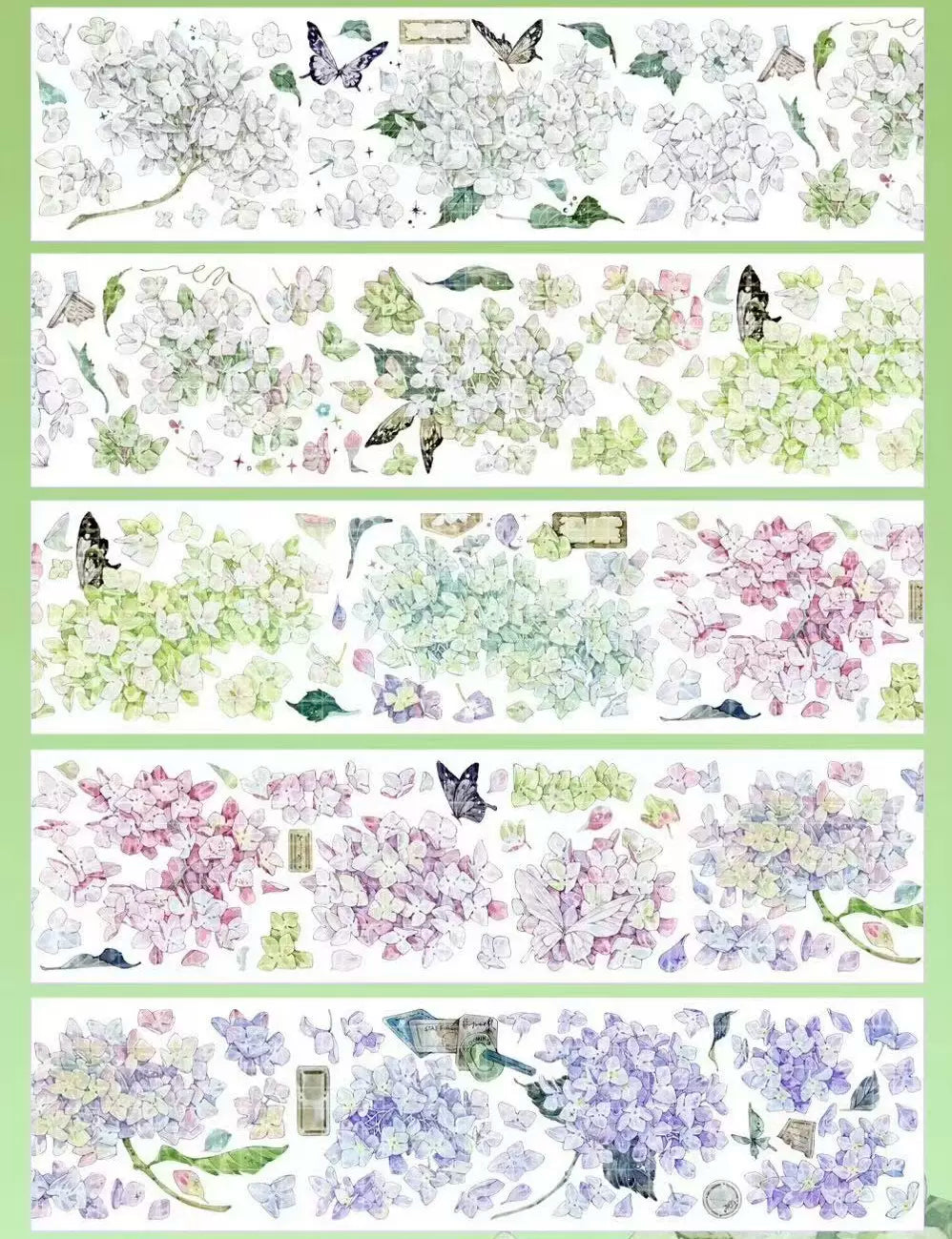 0032 - FLOWER 6.5x100cm Shell Luster PET Tape