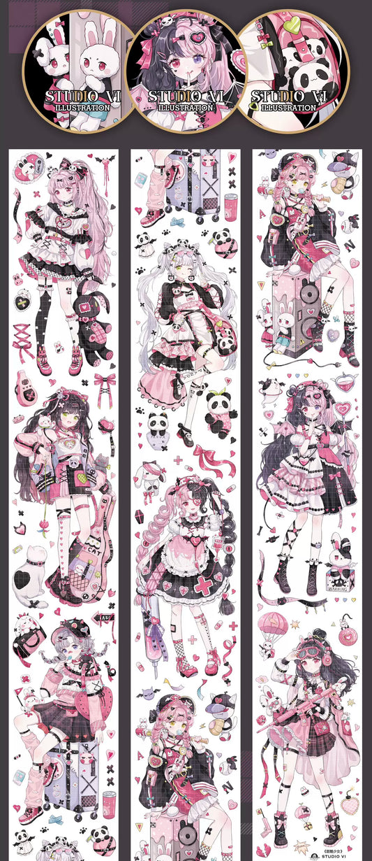 0513 - CUTE Girls 6x97.5cm Shell Luster PET Tape