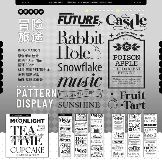 3390-4.8x80cm Glossy PET Tape