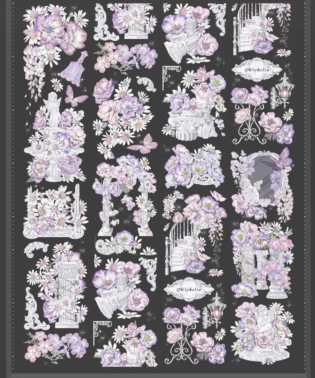 0559 - FLOWER Mirror 6x100cm Shell Luster PET Tape