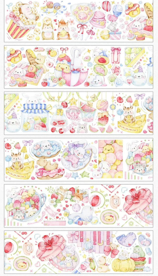 3196-XING MU Studio-6.5x100cm Iridescent PET Tape