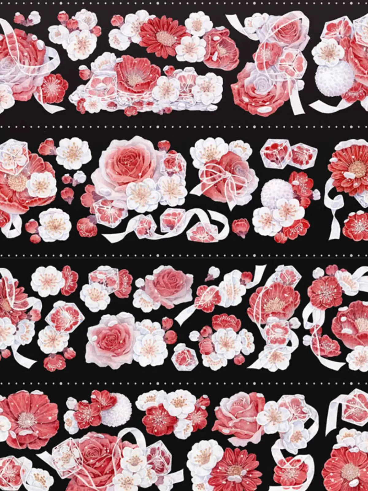 0816 - FLOWER 6x100cm Shell Luster PET Tape