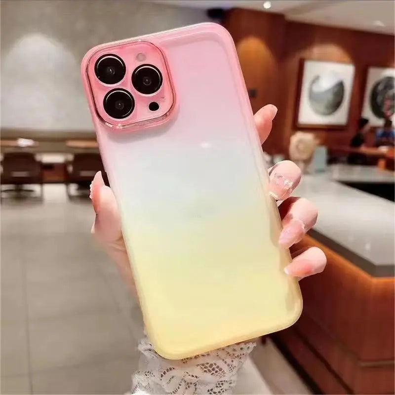 1401P005 Premium iPhone 13 iPhone 14 iPhone 15 Fade Color Case Blank Phone Case for DIY