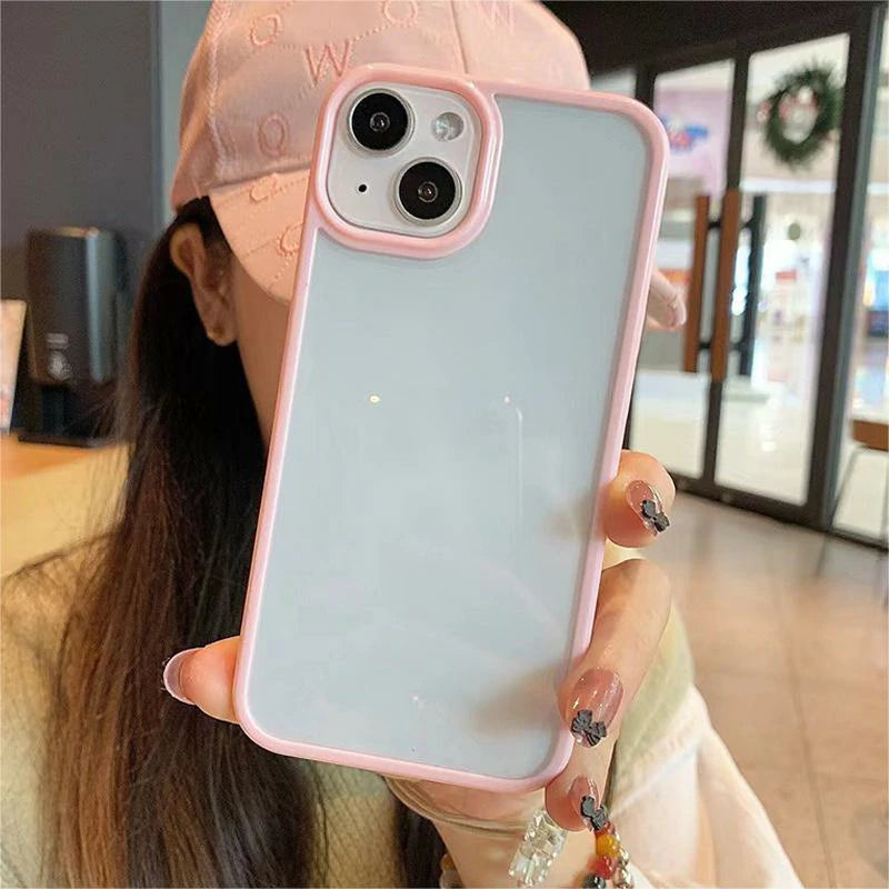 1401P004 Premium iPhone 13 iPhone 14 iPhone 15 Candy Color Case Blank Phone Case for DIY