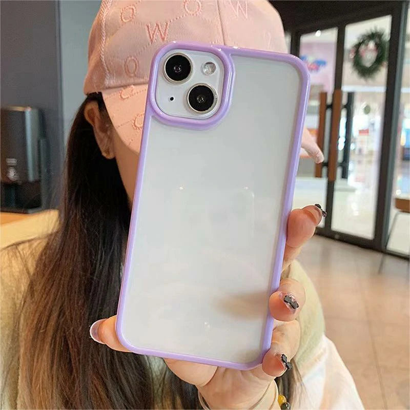 1401P004 Premium iPhone 13 iPhone 14 iPhone 15 Candy Color Case Blank Phone Case for DIY