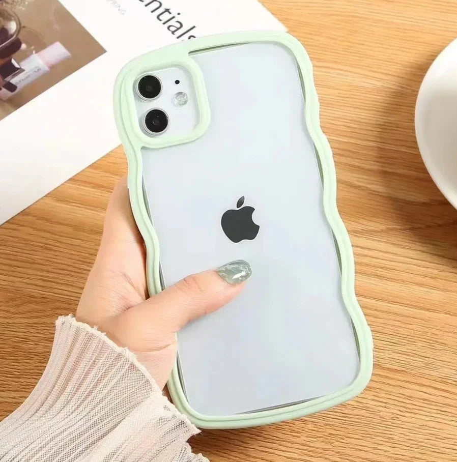 1401P007 Premium iPhone 13 iPhone 14 iPhone 15 Wave Case Blank Phone Case for DIY